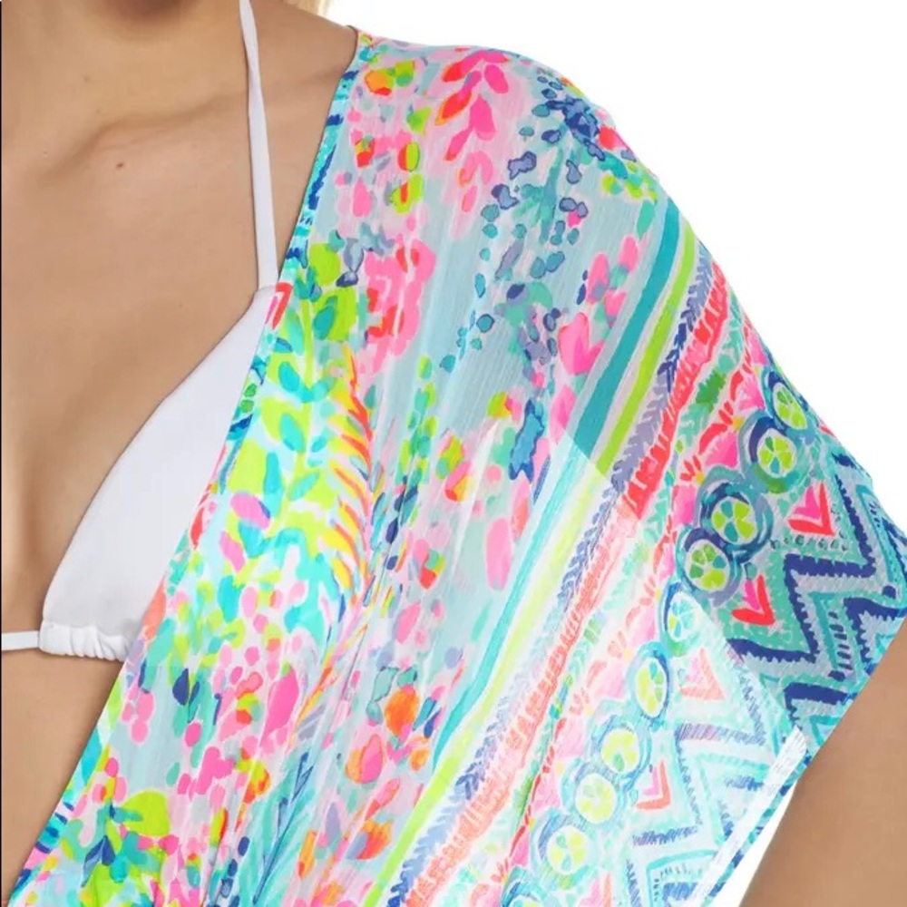 NWT Catch The Wave Gardenia Caftan/Coverup SM - Picture 7 of 11